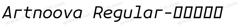 Artnoova Regular字体转换